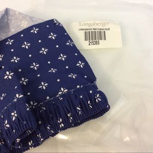 Longaberger classic blue serving tray liner